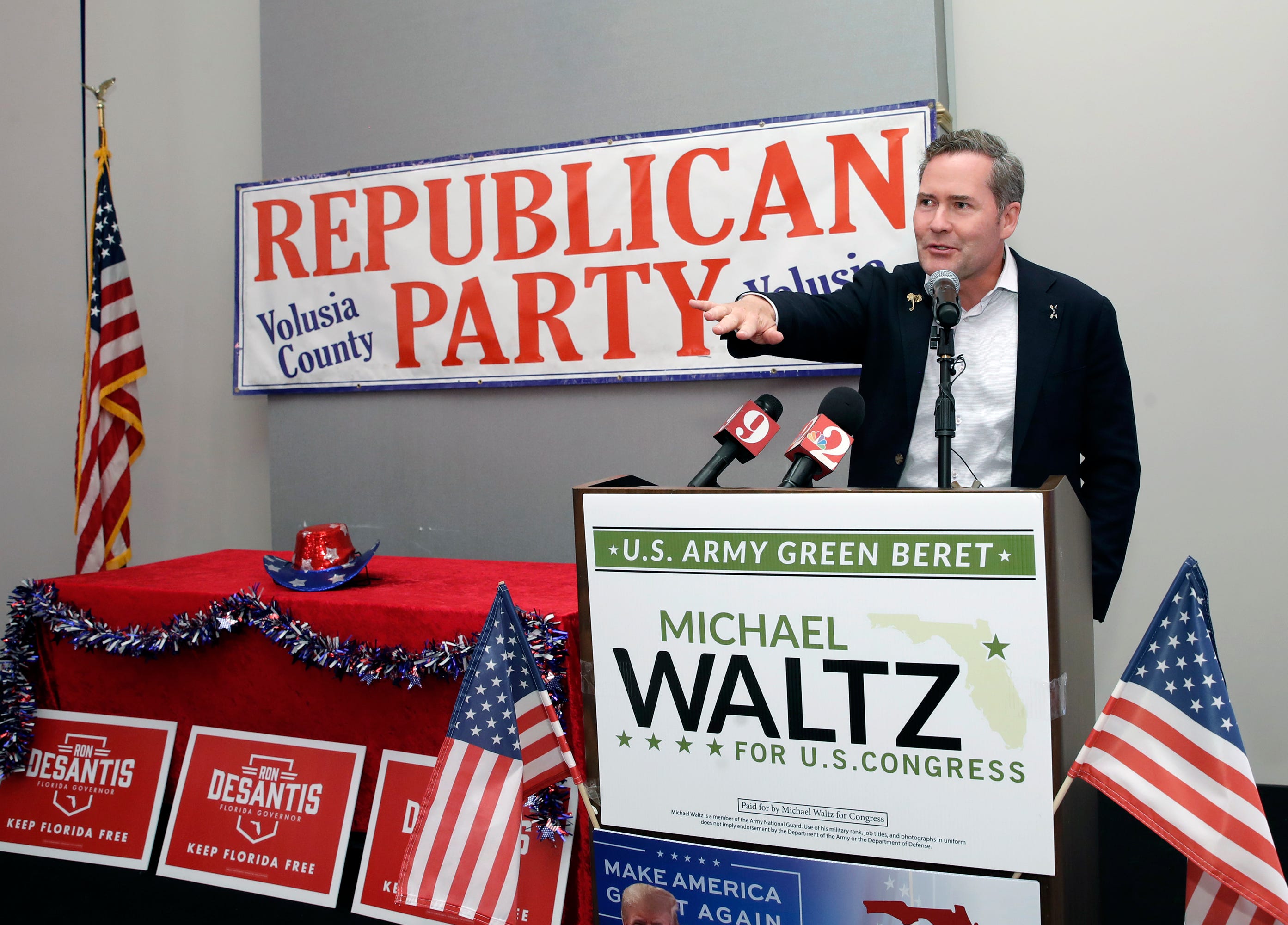 Michael Waltz faces election challenge from Libertarian in Florida 6th