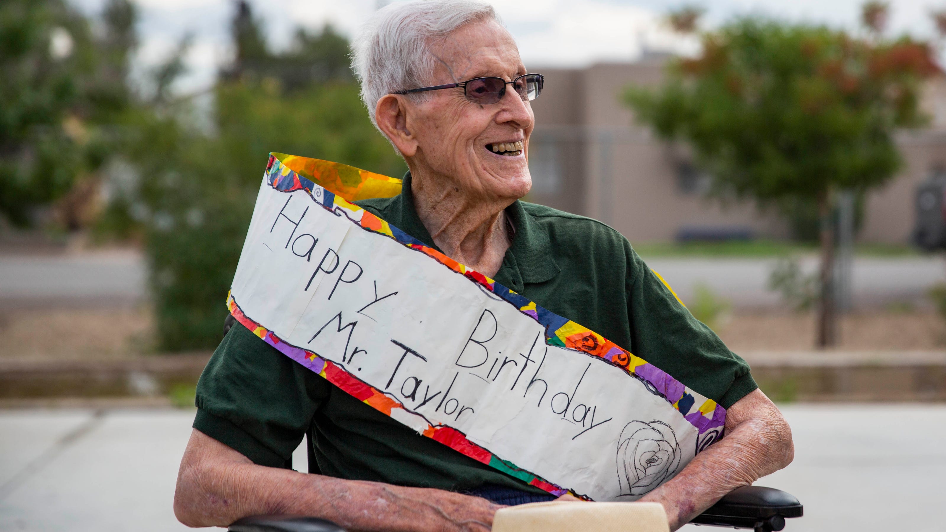 J Paul Taylor Celebrates 102nd Birthday With Charter School Students