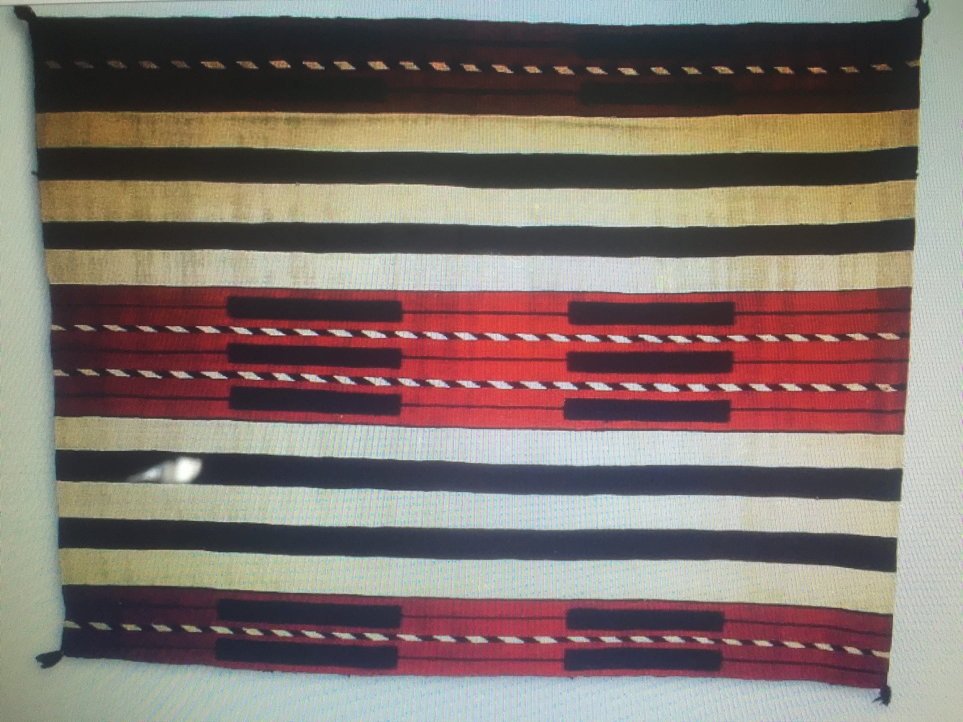The Navajo blanket that went missing from the Amerind Museum on Aug. 27, 1989.