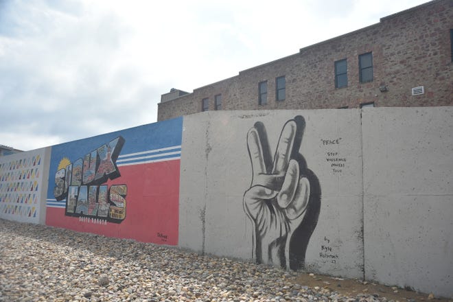 A downtown Sioux Falls mural painted by artist Kyle Holbrook