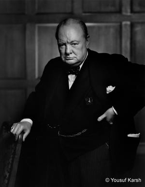 Winston Churchill, 1941, by Yousuf Karsh.