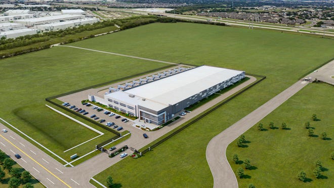 Dallas-based Skybox Datacenters is partnering with San Francisco-based Prologis are partnering on several data center projects in the Austin area. This artist's rendering shows a planned $548 million data center being built in Pflugerville.