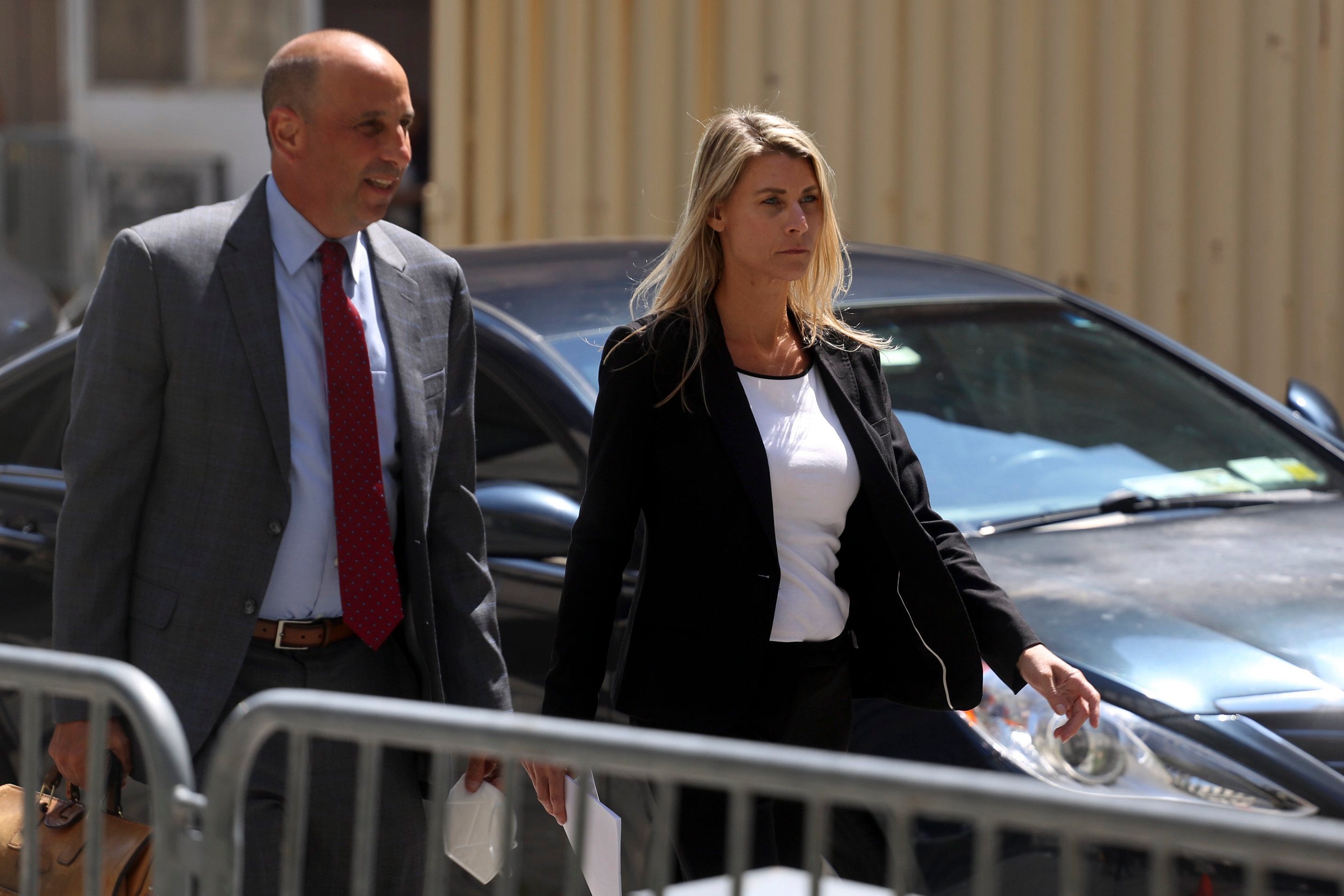 Aimee Harris leaves Federal District Court after pleading guilty to stealing a diary and other belongings of President Joe Biden's daughter, Ashley Biden, and selling them to the conservative group Project Veritas in the final weeks of the 2020 campaign, in Manhattan on Thursday, Aug. 25, 2022. Harris and Robert Kurlander admitted they took part in a conspiracy to transport stolen materials from Florida, where Biden had been living, to New York, where   Project Veritas has its headquarters.