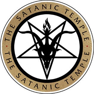 The Satanic Temple's mission is to "encourage benevolence and empathy, reject tyrannical authority," as well as "advocate practical common sense and undertake noble pursuits."