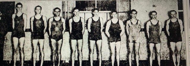The Wilmington High national scholastic swim champions of 1926.