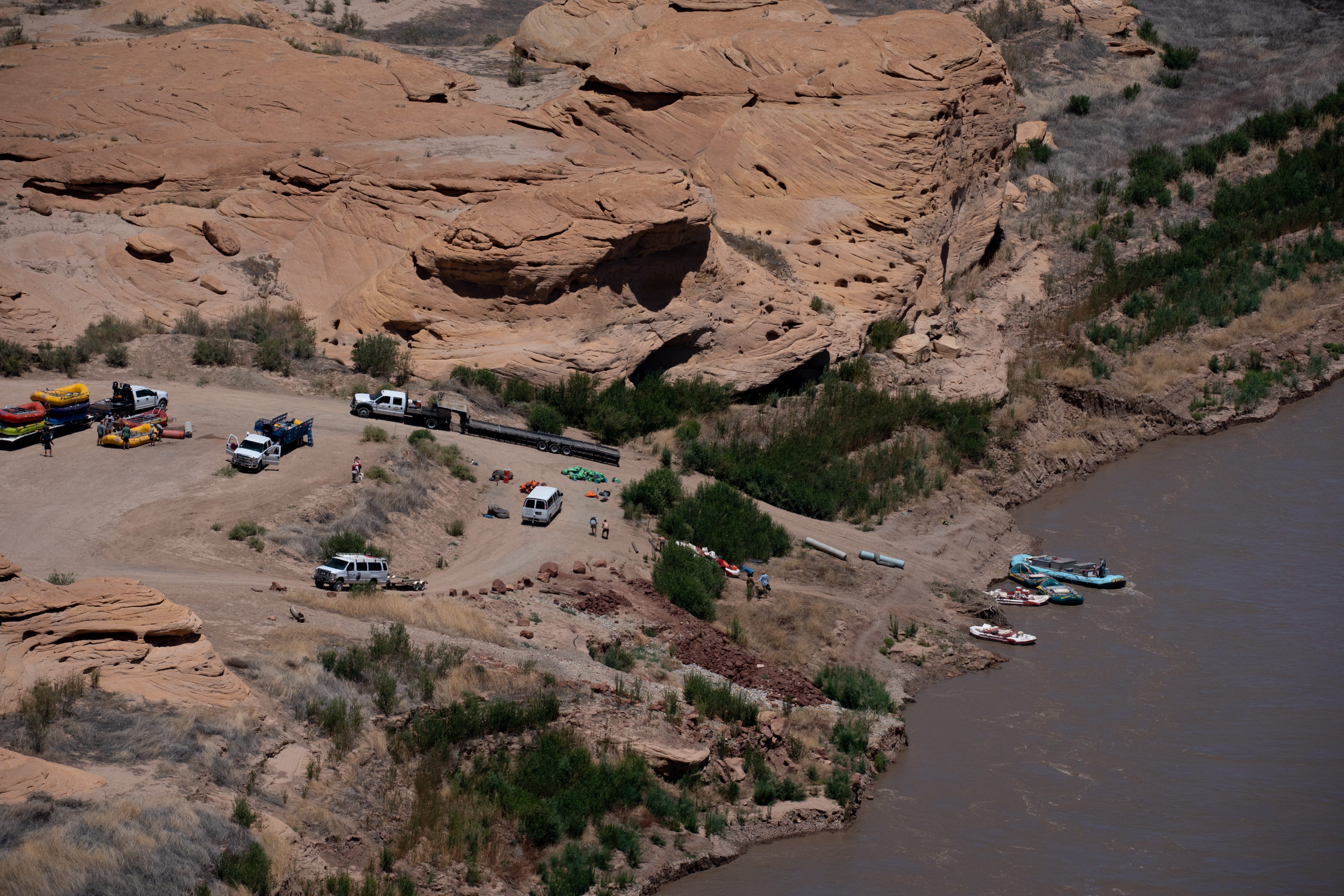 North Wash boat ramp, June 10, 2022, on the Colorado River, near Hite, Utah.