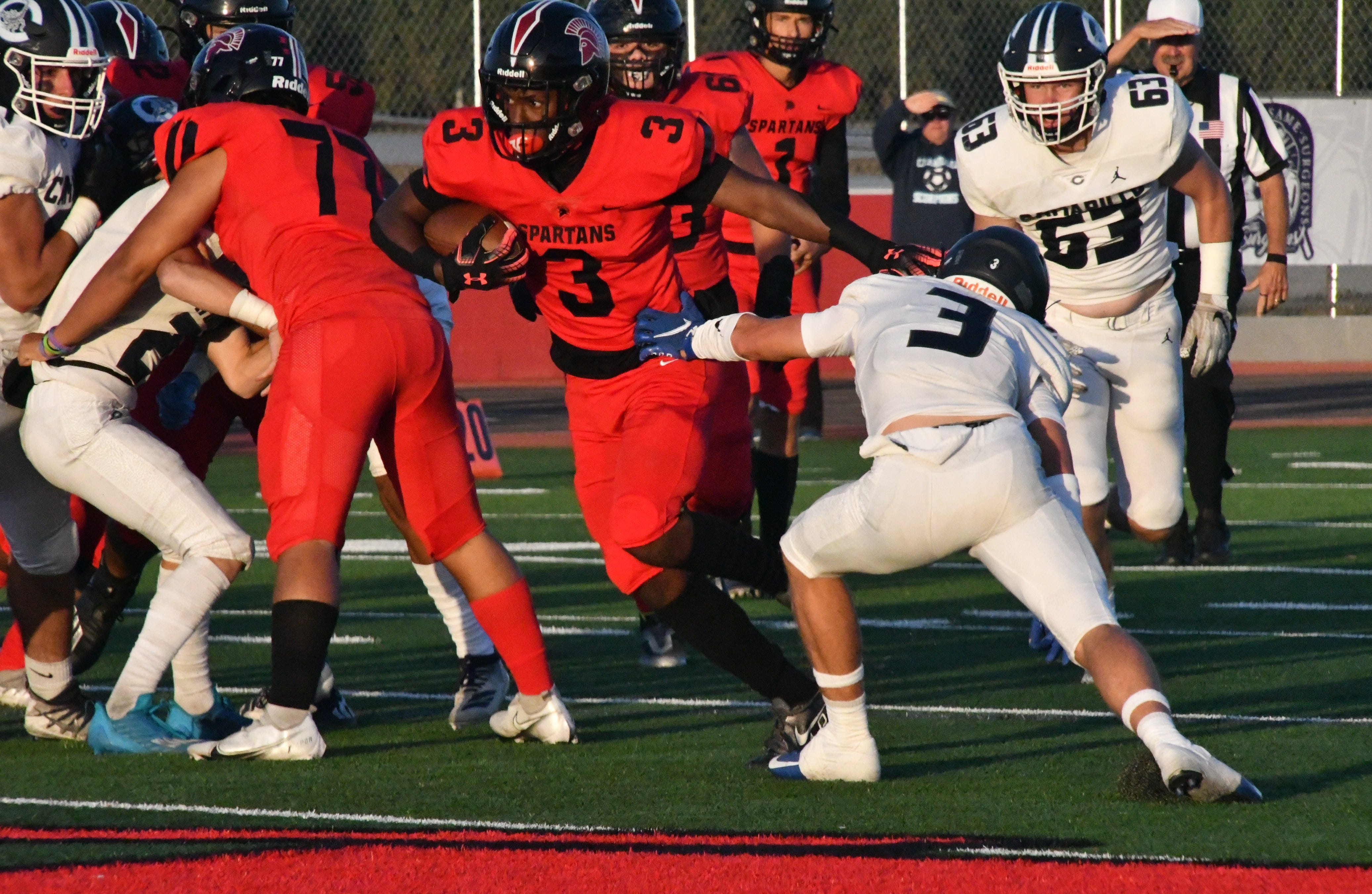 Rio Mesa uses ground game to beat Camarillo in Black and Blue Bowl