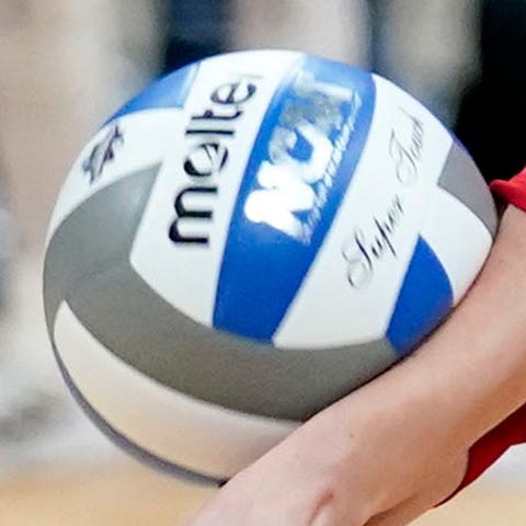 Generic volleyball shown during the 2021 NCAA Divi