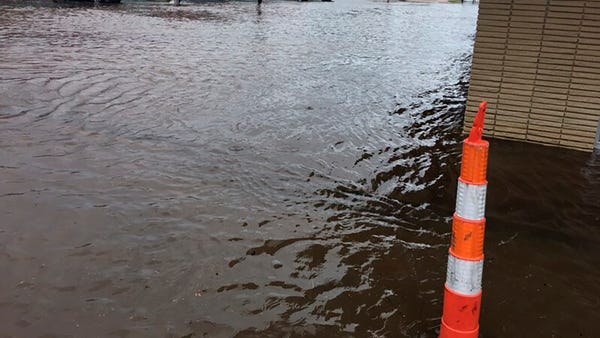 In this photo provided by Pastor Bryant May, rain 