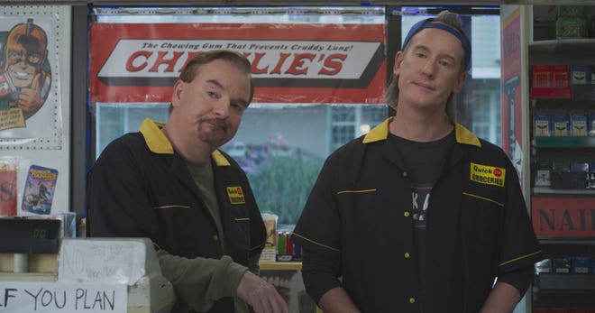 Brian O'Halloran as Dante, left, and Jeff Anderson as Randal in "Clerks III."