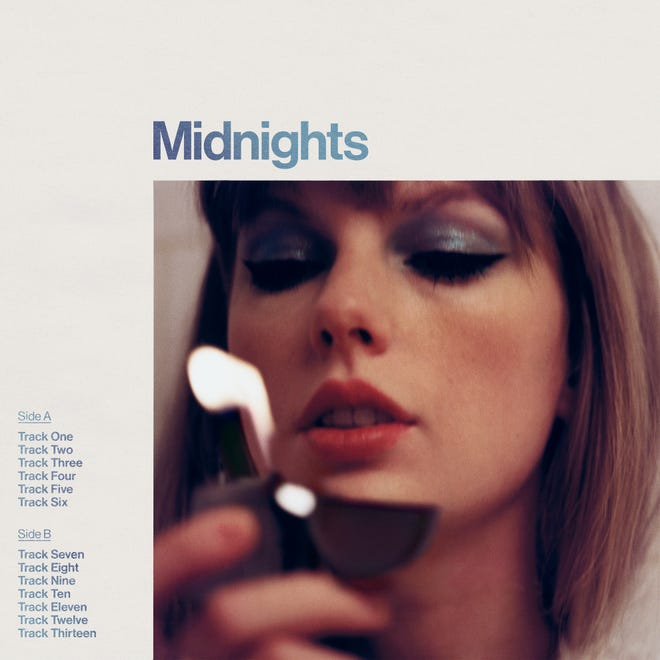 The cover of Taylor Swift's 10th studio album 'Midnights.'