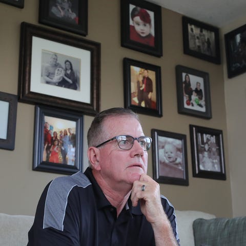 Jeff Gramley, 63, ponders a question about his fat