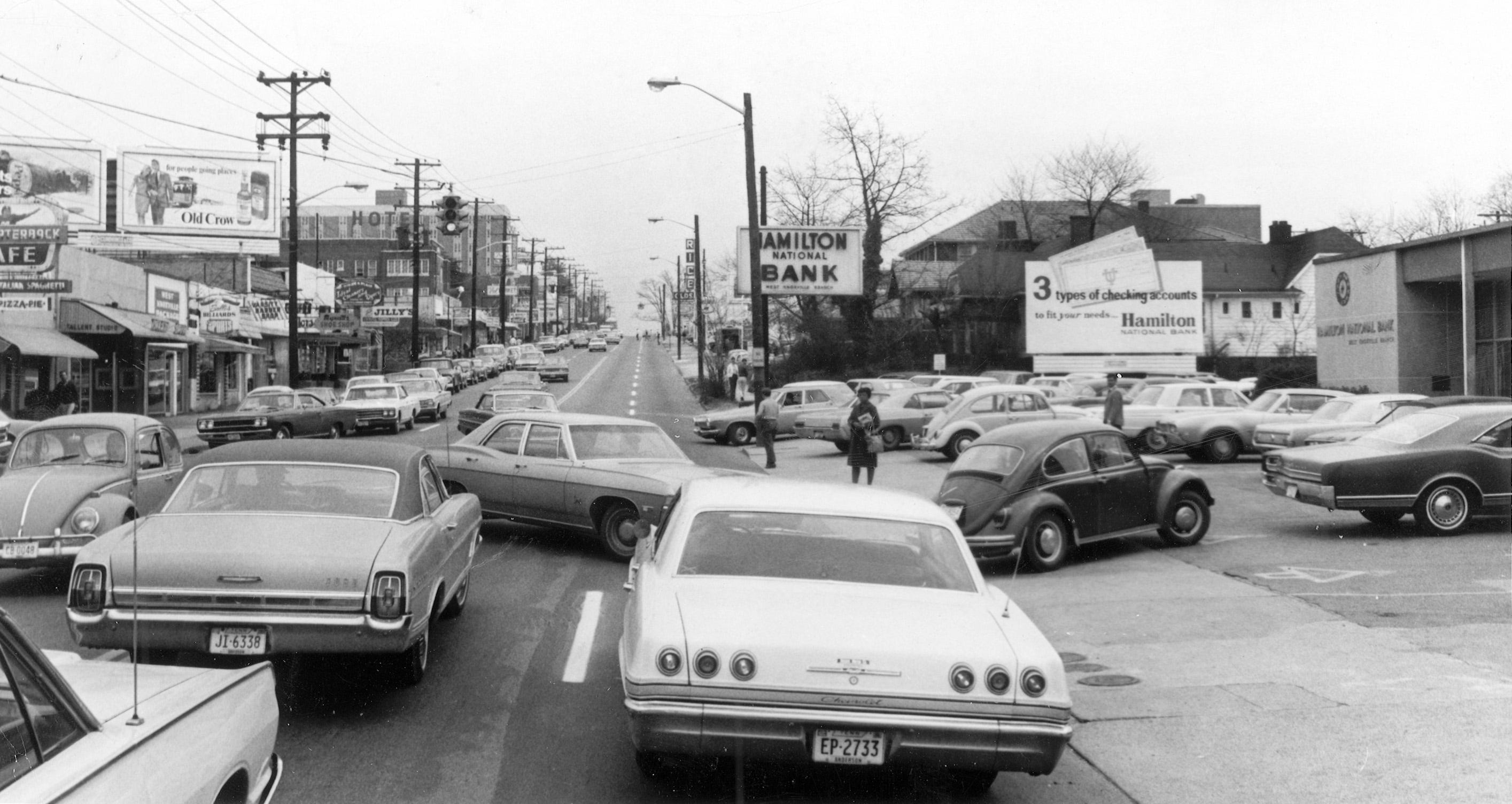 The Cumberland Avenue Strip is pictured April 3, 1969.