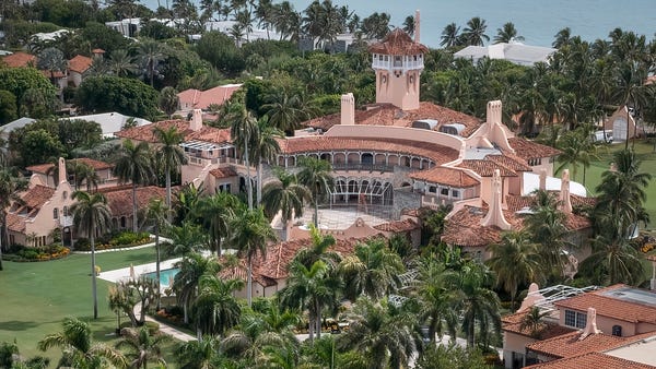Former President Donald Trump's Mar-a-Lago estate 