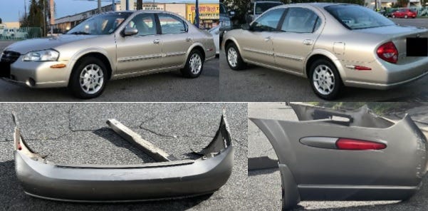 Camden County Police Department is asking for the public's help in identifying a car, similar to the one pictured, which was involved in a fatal hit-and-run collision with a motorcycle in Camden on Tuesday afternoon.