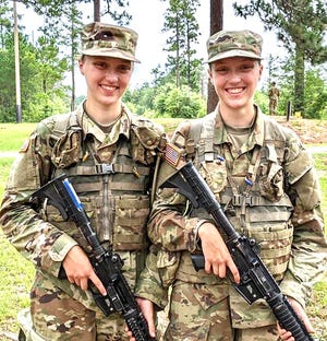 PFC Alyssa Cahoon of Pleasant Mount tragically passed away while doing morning PT with the Pennsylvania National Guard at Fort Jackson in South Carolina. Alyssa is pictured here with her twin sister Brianna.