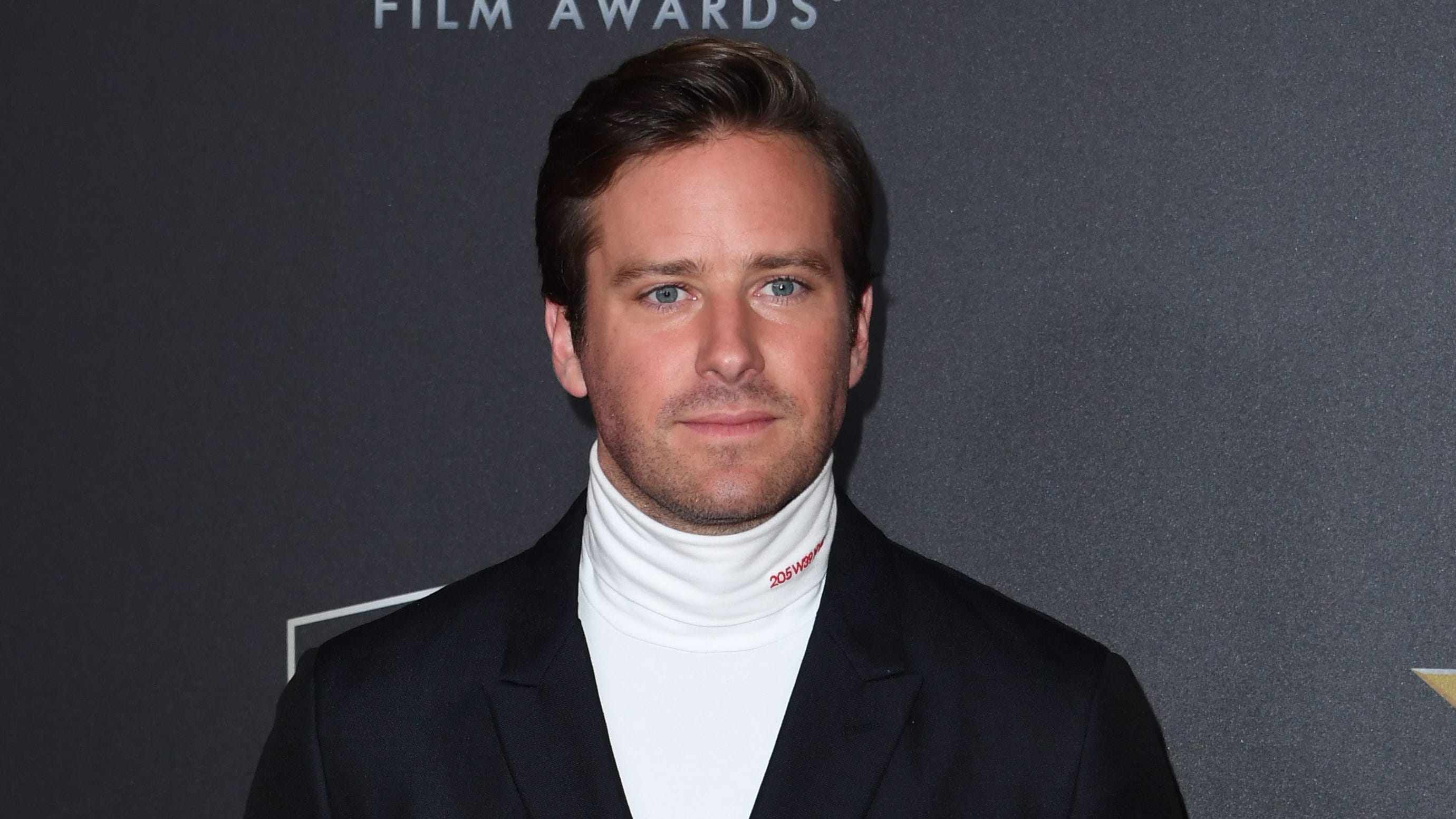 Armie Hammer arrives for the 22nd Annual Hollywood Film Awards at the Beverly Hilton hotel in Beverly Hills on November 4, 2018. (Photo by Mark RALSTON / AFP)MARK RALSTON/AFP/Getty Images ORG XMIT: