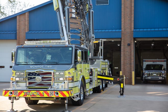 Monroe Township Volunteer Fire Department received this new, $1.5 million fire truck, which was paid for with a millage supported by residents.