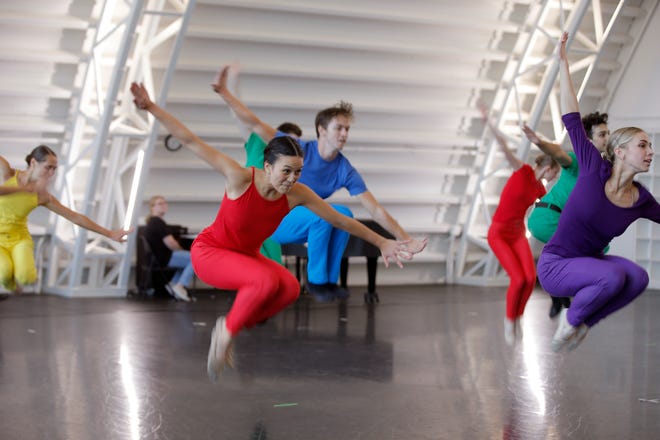 Oklahoma City Ballet dancers perform during Oklahoma City Ballet's first annual Beer & Ballet at the Susan E. Brackett Dance Center in Oklahoma City on Thursday, September 1, 2022.