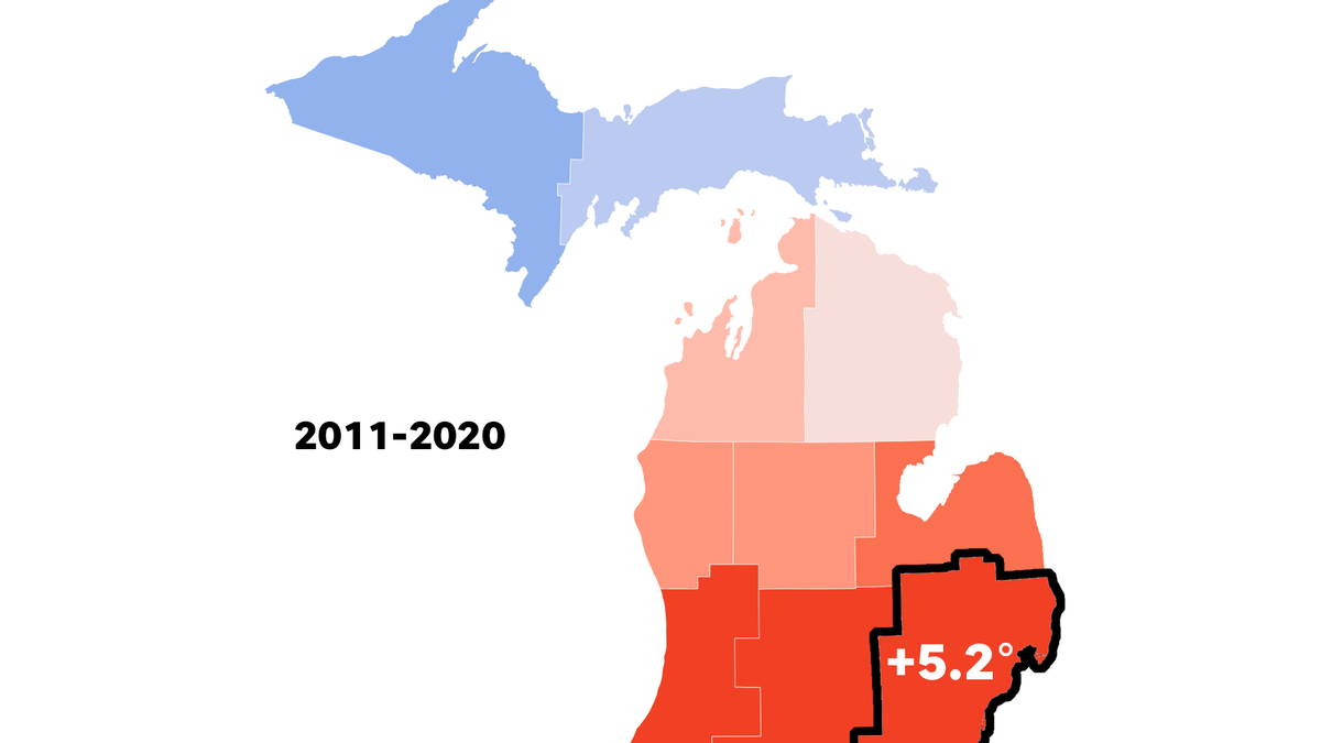 Climate change in Michigan How it's affected the state's weather