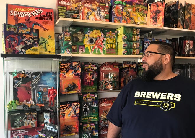 Fermin Burgos (pictured) of South Milwaukee started Immortal Toys and Collectables at the suggestion of his wife, Enilda. Burgos offers vintage toys from the 1980s and 1990s and some modern toys as well at his storefront, 907B Milwaukee Ave. in South Milwaukee.