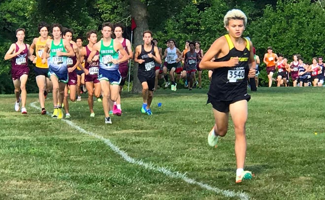 High School Junior Dominic Cantarini was Galesburg’s top finisher, running the three-mile course in 16:57. That time landed Cantarini 10th in a field of 145 boys varsity runners.
