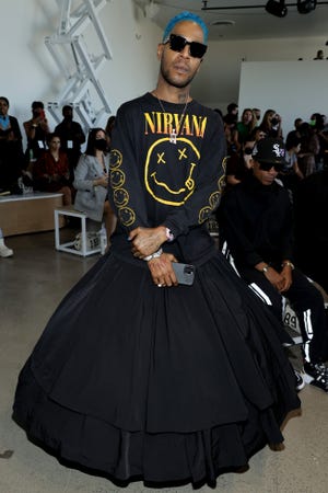 Kid Cudi attends Studio 189 during NYFW in September 2021.