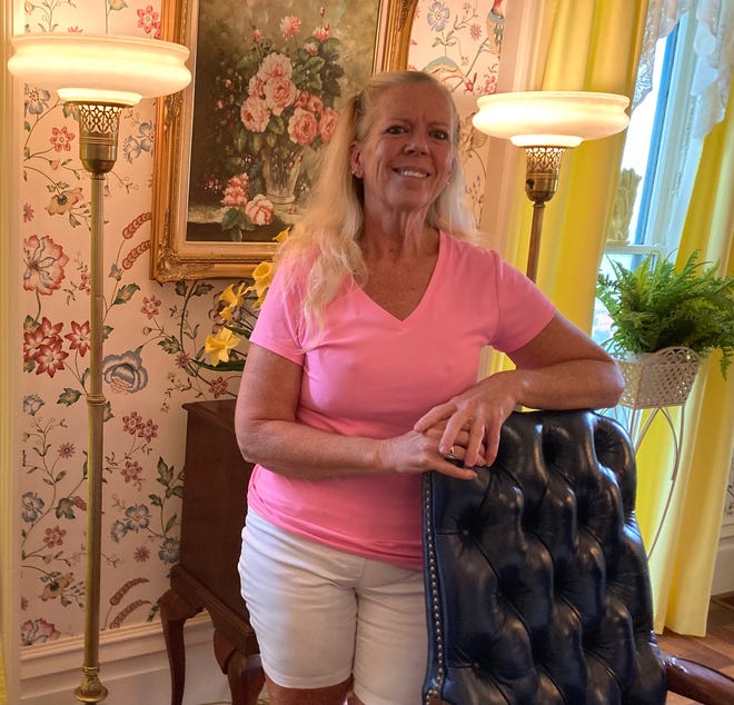 Nanci Haibach, owner of the Elsie Greer House Bed and Breakfast in North East, is shown in the B&B's dining room on Sept. 6.