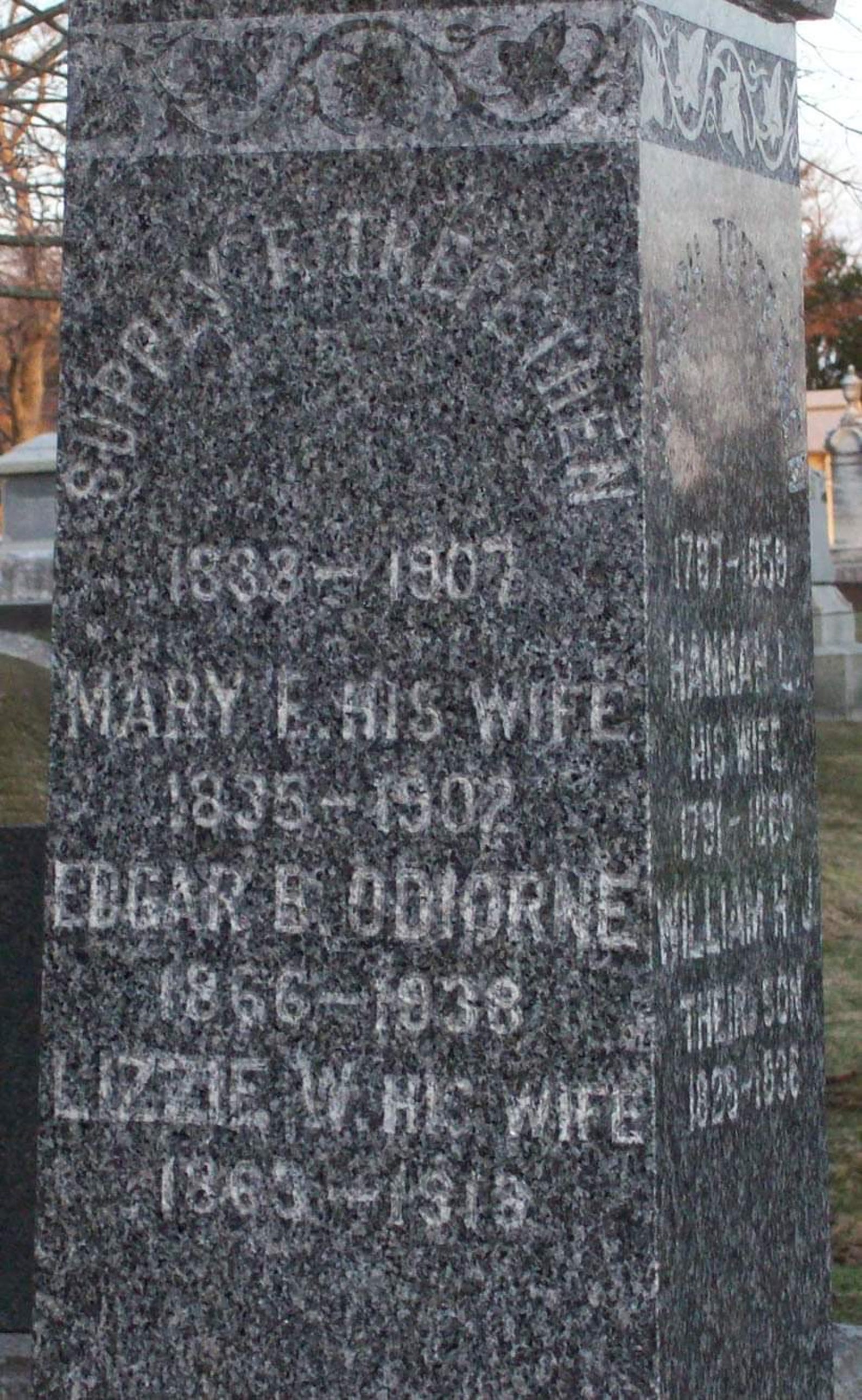 A photo of Supply Foss Trefethen's gravesite in Portsmouth's South Cemetery.