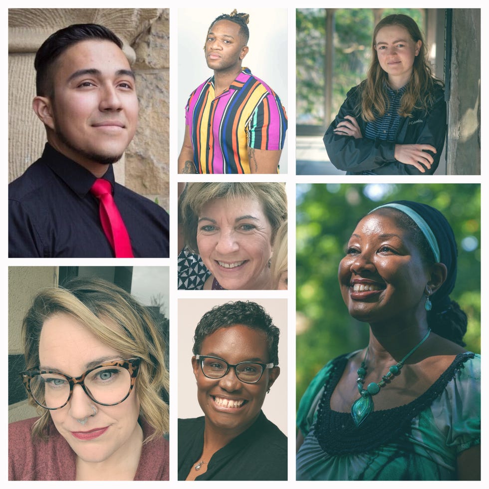 Student loan borrowers from across the country, with different levels of education and in distinct stages of life, spoke to USA TODAY about President Joe Biden's plan to forgive some of their debt. Clockwise from top left: Matthew Baiza, Theron Ogedengbe, Hannah Purnell, Tamiko Scian, Danielle Copeland, Ann McWilliams; Lisa Blais (center)