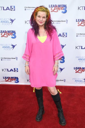 Pauley Perrette attends Project Angel Food's Lead with Love 3, a fundraising special on KTLA, on July 23, 2022, in Los Angeles. The former 
