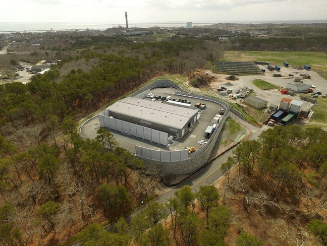 The Eversource battery storage facility, which is meant to serve as a backup during power failures, is at the Provincetown transfer station.