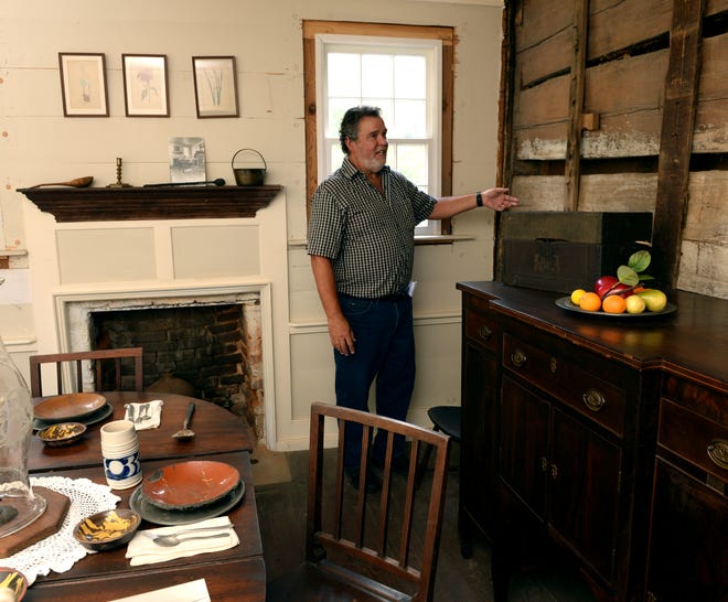David Wood, President and CEO of the Spartanburg County Historical Association, shows off rooms in the Manor House on the Walnut Grove Historic Site. Here, he talks about what work the house needs for repair. 