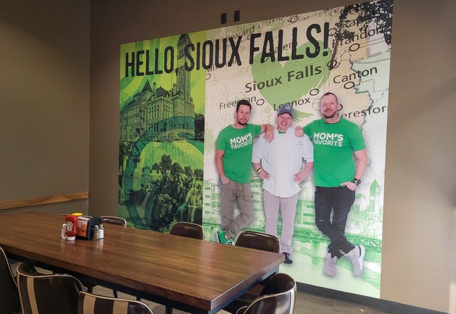 The dining room at Hy-Vee on Sycamore Avenue is open for customers while the store transitions to having a Wahlburgers fast-casual restaurant.
