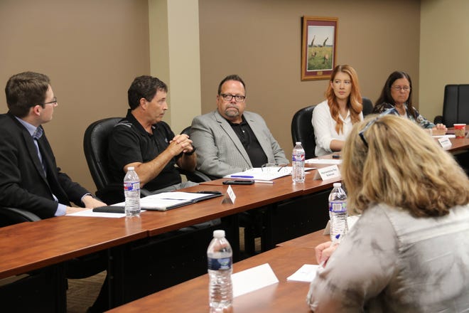 Rep. Troy Balderson participated in a roundtable discussion on oil and natural gas importance to the economy recently in Zanesville with various stakeholders and organizations.