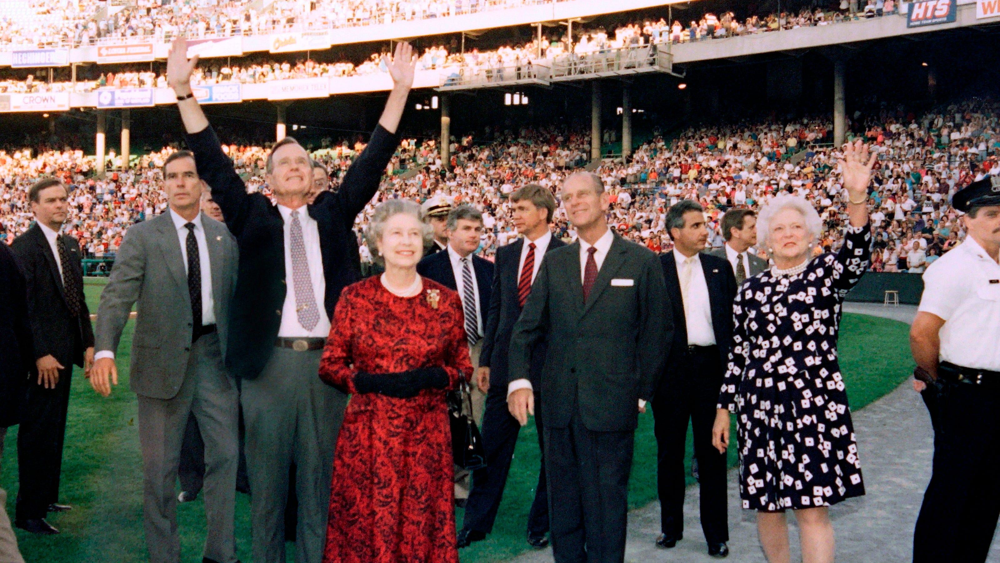 Queen Elizabeth II's 1991 USA visit included OriolesA's MLB game