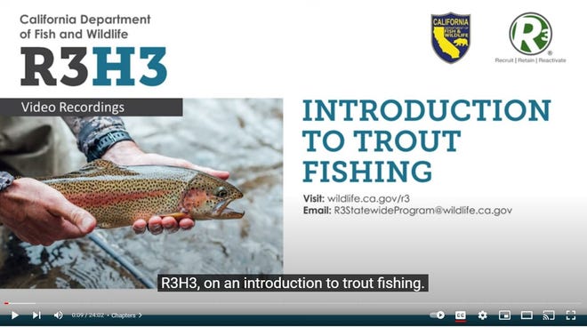 The California Department of Fish and Wildlife offers fishing instructionals on its YouTube channel at bit.ly/3RTY8aA.