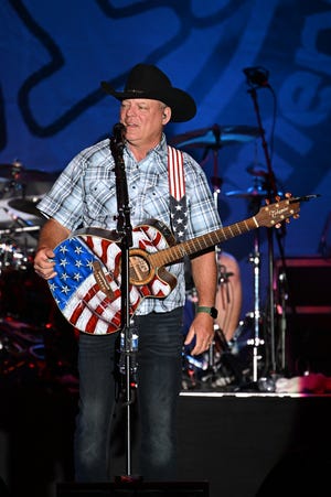 LOUISVILLE, KENTUCKY - AUGUST 24: John Michael Montgomery performs during the 2022 Kentucky State Fair at Kentucky Exposition Center on August 24, 2022 in Louisville, Kentucky. (Photo by Stephen J. Cohen/Getty Images)