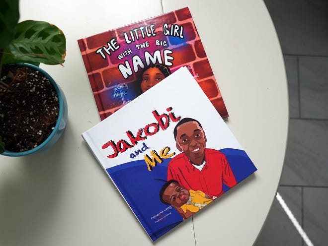 Two books by Ashequka Lacey, "The little girl with the big name" and "Jakobi and me."