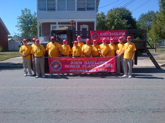 John Basilone Honor Platoon 251 first got together again to participate in the 2011 Basilone parade.