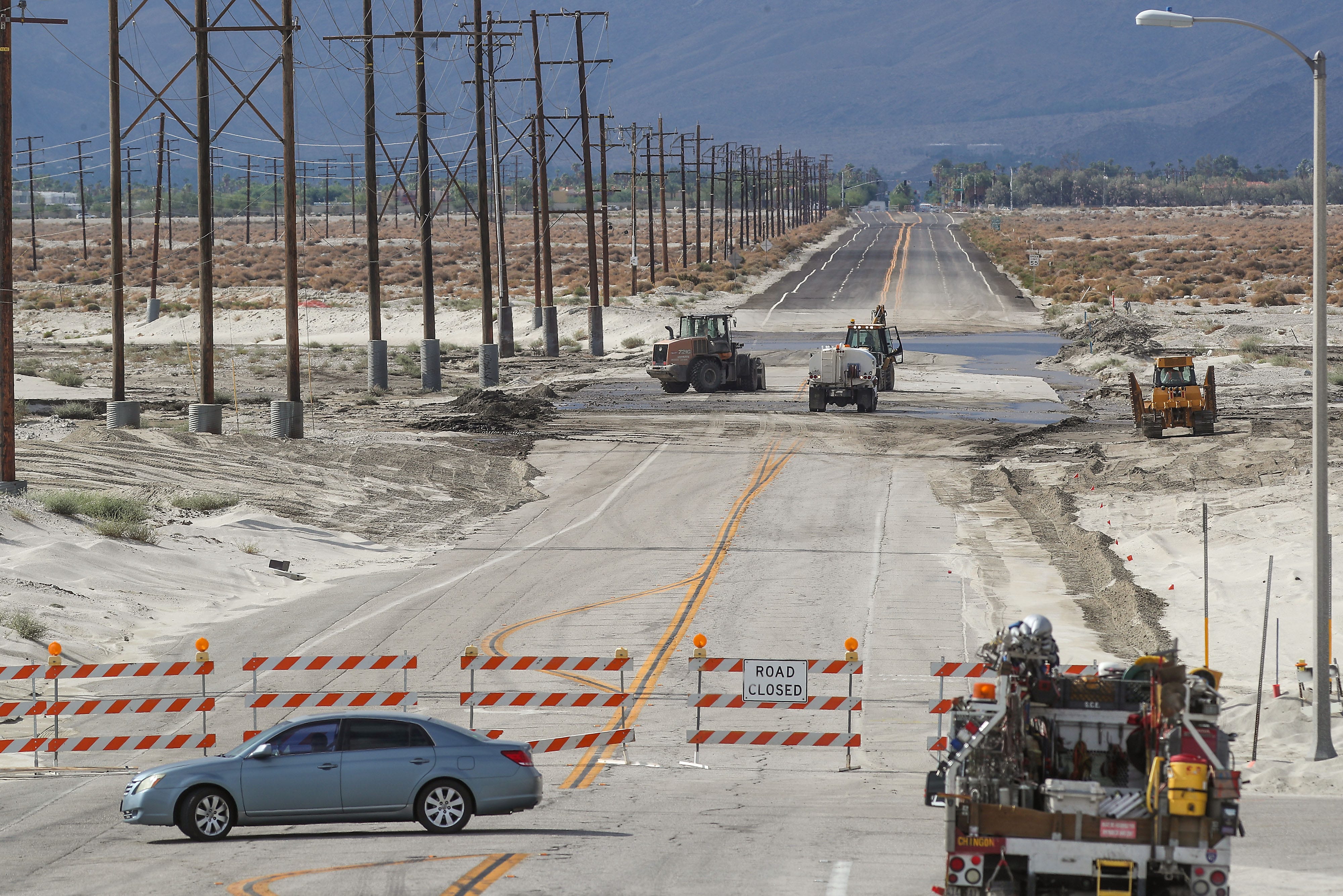 North Indian Canyon Drive in Palm Springs reopens after flooding