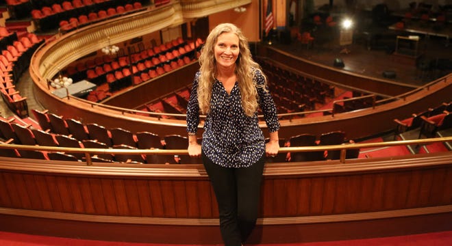 Pamelyn Manocchio is the incoming executive director at The Grand Opera House. She's all smiles at The Grand on Sept. 12, 2022.