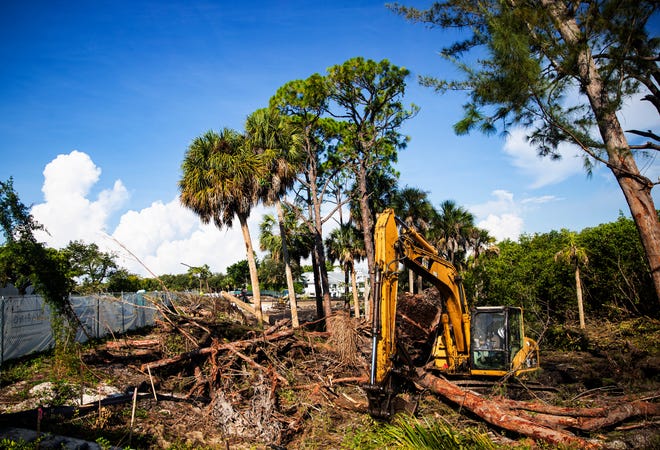 Site clearing is underway on Tuesday, September 13, 2022 for the The Perry Hotel Naples off of Walkerbilt Road in North Naples. Some are concerned that the removal of mangroves at the site went beyond what was  permitted. The DEP and the Army Corps of Engineers are looking into it.  