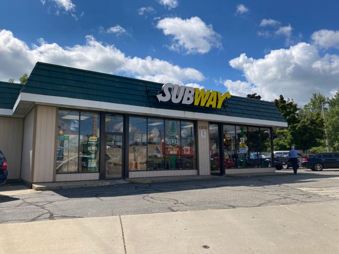 The Subway fast-food restaurant, located at 1100 E. Grand River Ave. in East Lansing.