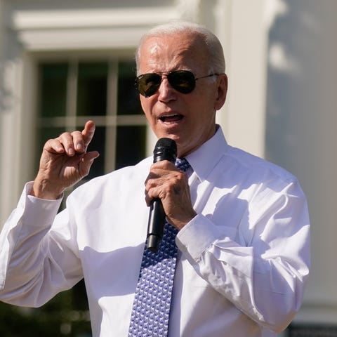 President Joe Biden speaks about the Inflation Red