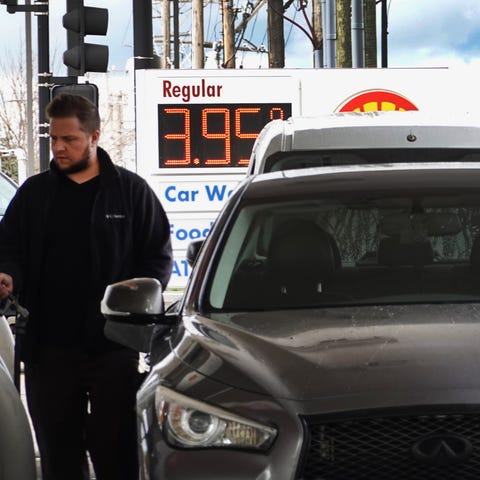 A person purchases gas at a Shell station on Septe