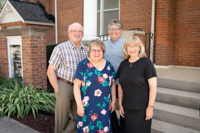 The Back-Ups are a singing group from the Clayton United Methodist Church. They are, from left, Blaine Baker, Barb Baker, accompanist Mary Austin and Deb Strayer.