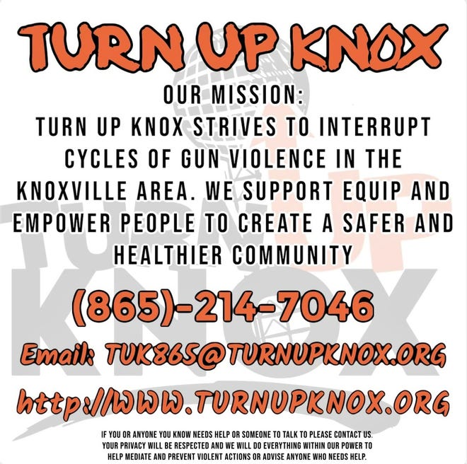 Turn Up Knox staff have been distributing flyers at events to publicize their mission.