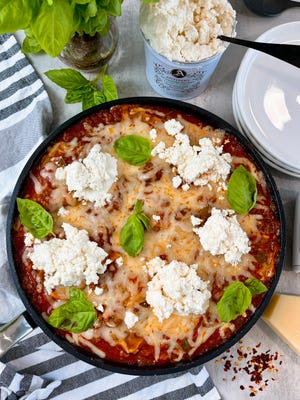 Skillet lasagna is a quick and easy stovetop version of everyone's favorite baked pasta.
