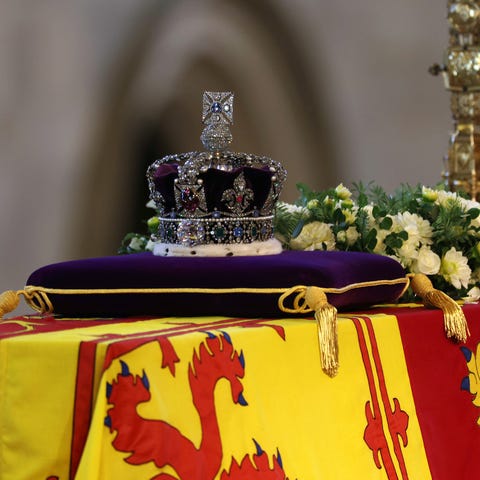 A general view of the Imperial State Crown as the 